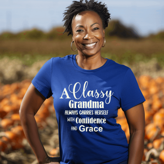 "Classy Grandma" Unisex T-Shirt (Royal Blue)