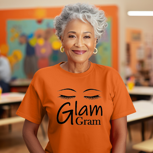 "Glam Gram" Unisex T-Shirt (Orange)
