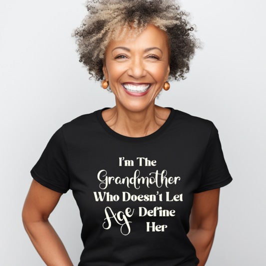 "Grandmother Aging Gracefully" Unisex T-Shirt (Black)