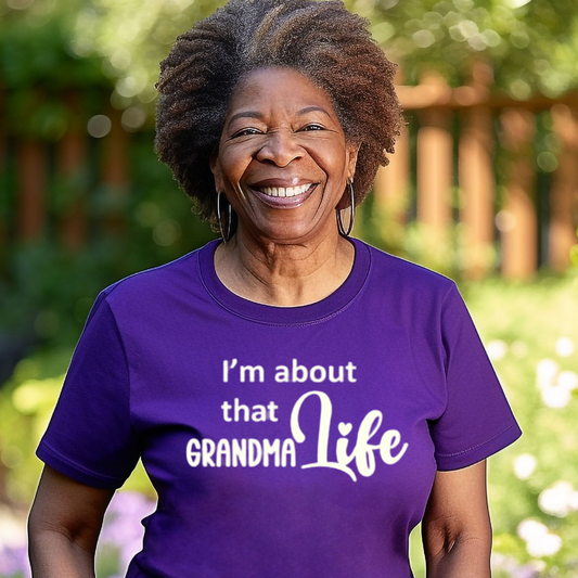 "Grandma Life" Unisex T-Shirt (Purple)