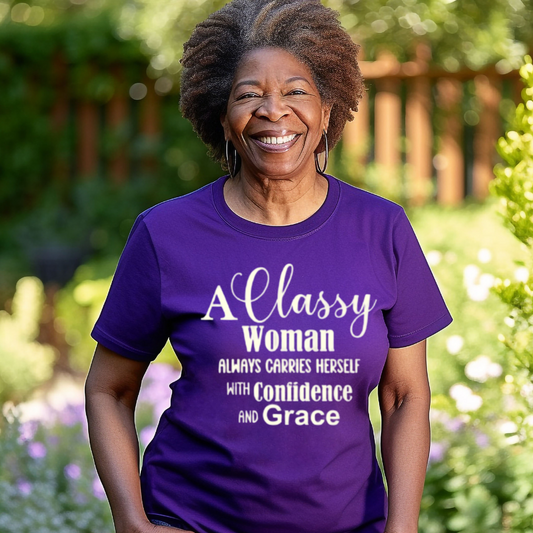 "Classy Woman" Unisex T-Shirt (Purple)