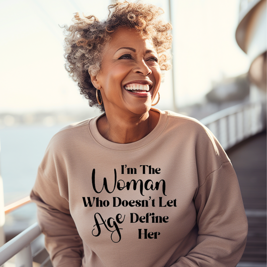 "Woman Aging Gracefully" Unisex Sweatshirt (Sand)