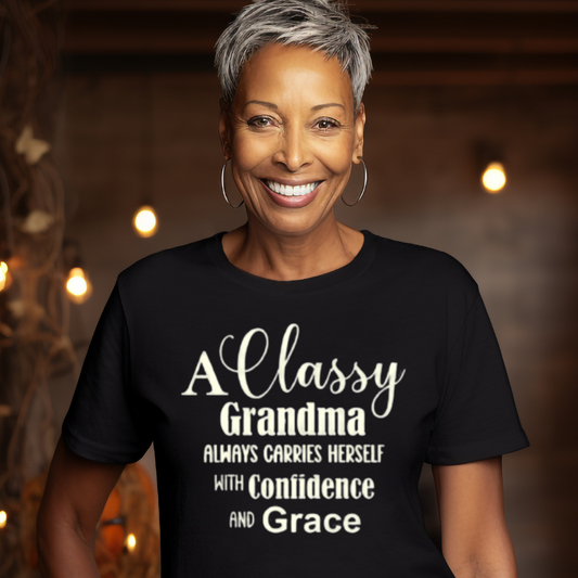 "Classy Grandma" Unisex T-Shirt (Black)