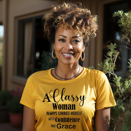 "Classy Woman" Unisex T-Shirt (Gold)