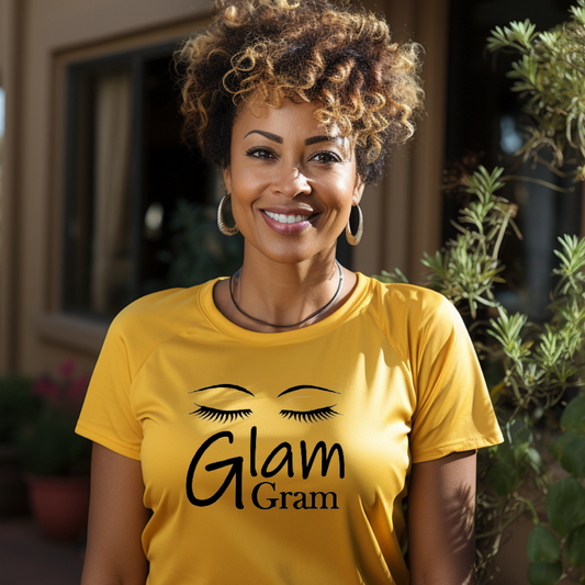 "Glam Gram" Unisex T-Shirt (Gold)