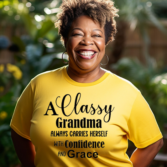 "Classy Grandma" Unisex T-Shirt (Gold)