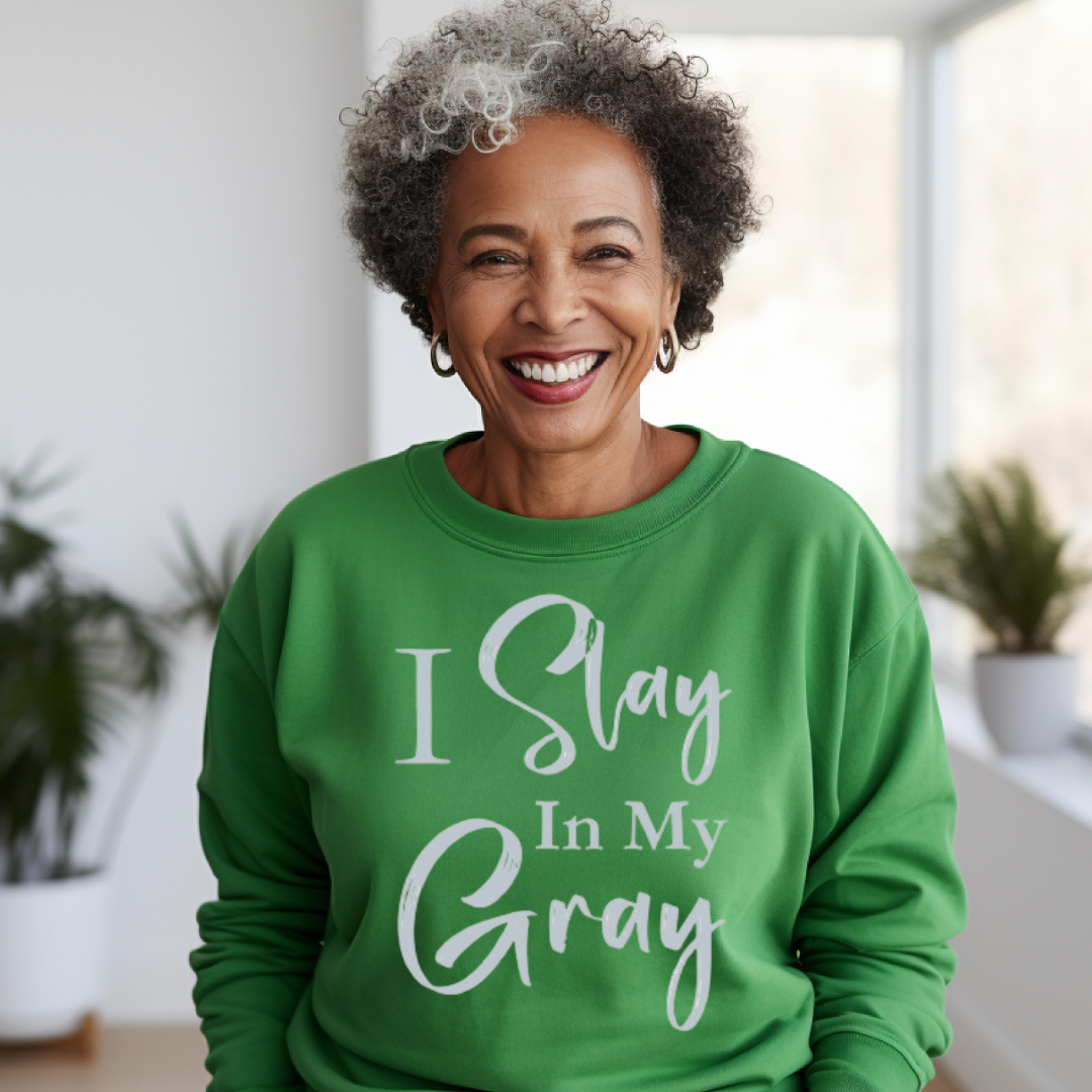 "Slay In Gray" Unisex Sweatshirt Collection