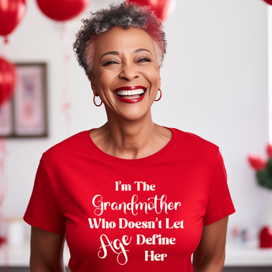 "Grandmother Aging Gracefully" Unisex T-Shirt (Red)