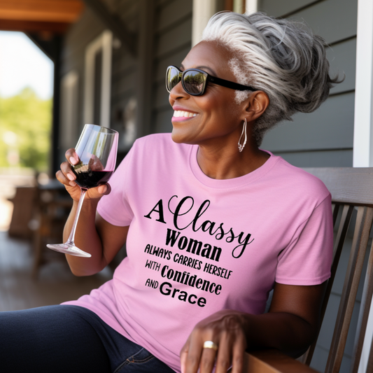 "Classy Woman" Unisex T-Shirt (Pink)