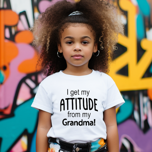 "Attitude" Unisex Youth T-Shirt (White)