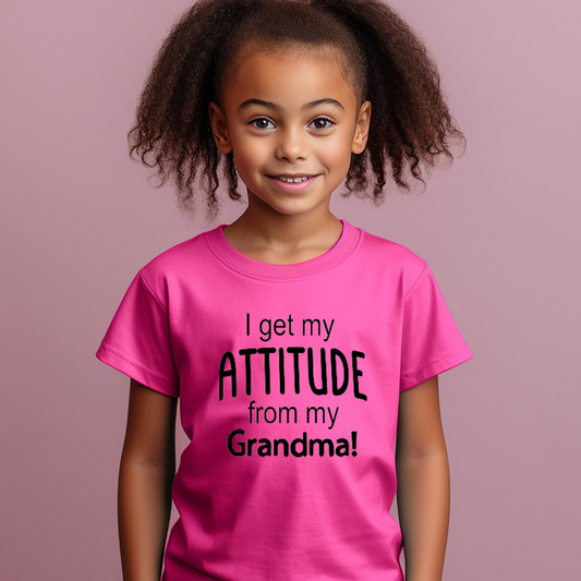 "Attitude" Unisex Youth T-Shirt (Heliconia)