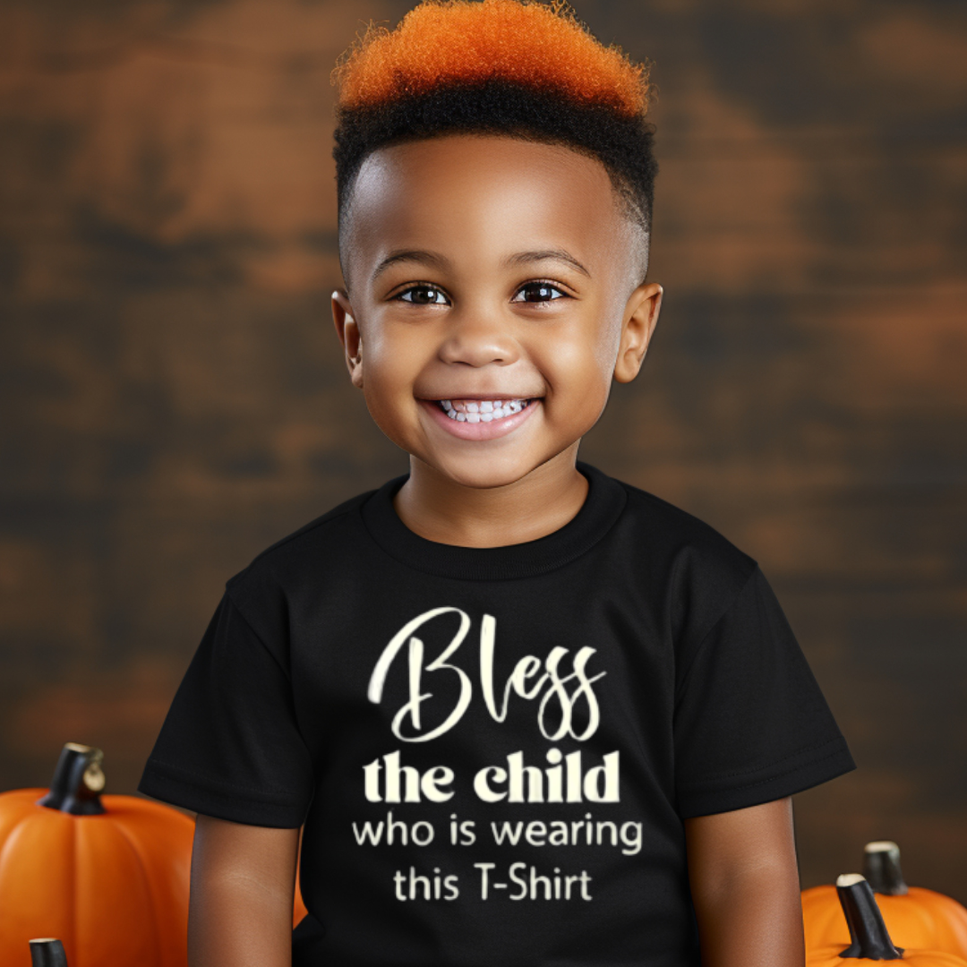 "Bless Child" Unisex Youth T-Shirt (Black) B