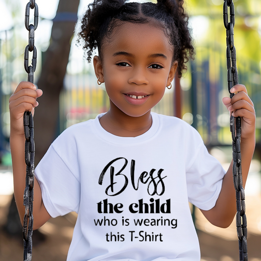"Blessed Child" Unisex Youth T-Shirt (White)