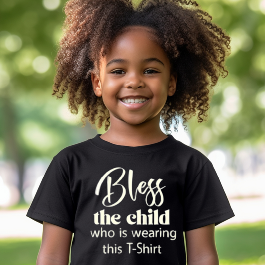 "Blessed Child" Unisex Youth T-Shirt (Black)
