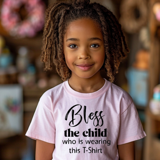 "Blessed Child" Unisex Youth T-Shirt (Lt. Pink)