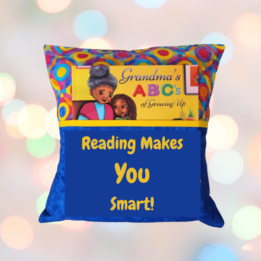"Grandma's ABC'S of Growing Up" Book Pillow (Reading Makes You Smart!)