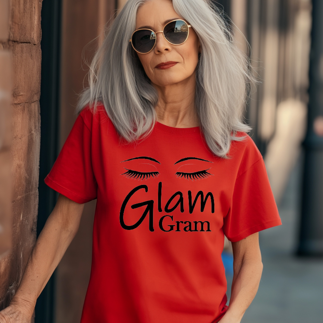 "Glam Gram" Unisex T-Shirt (Red)