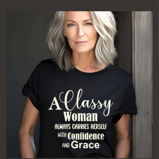 "Classy Woman" Unisex T-Shirt (Black)